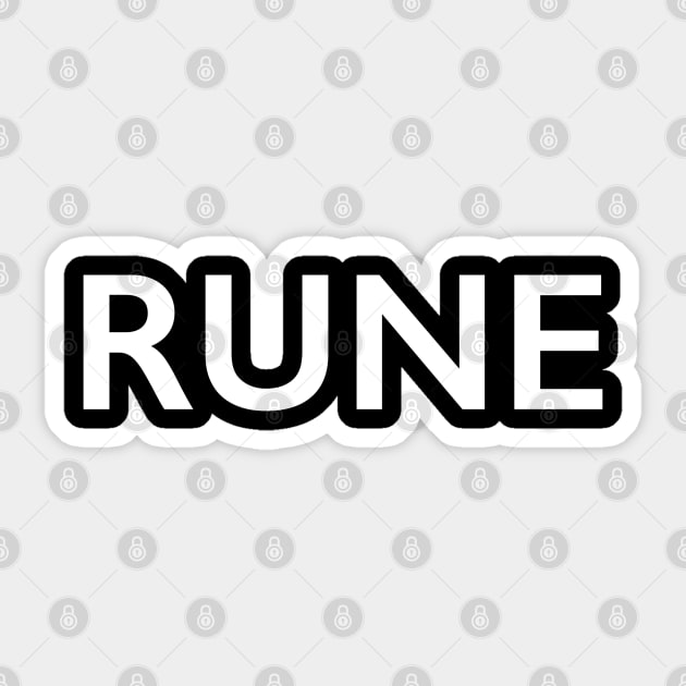 RUNE Sticker by StickSicky